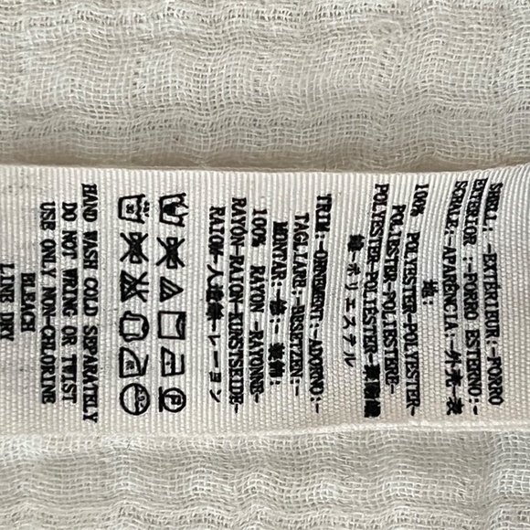 Free People Slate Gray Blouse with Embellished Scoop Neck Size Small - Picture 5 of 5